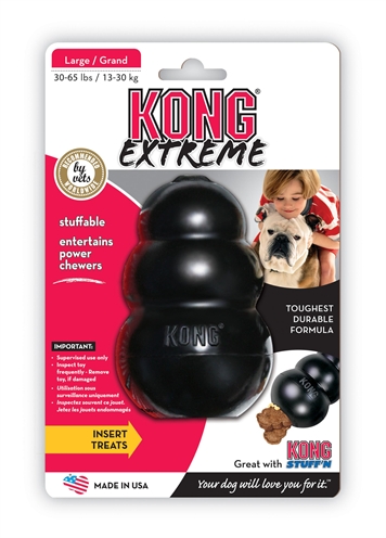 KONG EXTREME ZWART LARGE 7X7X10 CM KONG SPEELGOED HOND