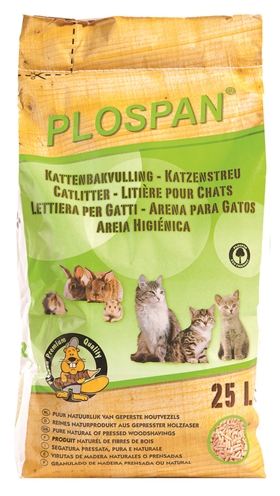 PLOSPAN HOUTKORREL 25 LTR PLOSPAN KATTENBAKVULLING KAT