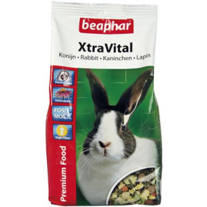 XTRAVITAL KONIJN 1 KG BEAPHAR DROOGVOER/ZADEN KNAAGDIER/KONIJN/FRET