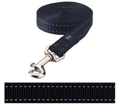 ROGZ FOR DOGS SNAKE LIJN ZWART 16 MMX1,4 MTR ROGZ FOR DOGS HALSBANDEN/LIJNEN NYLON HOND
