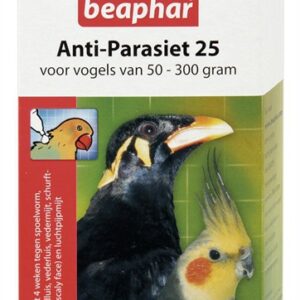 BEAPHAR ANTI-PARASIET 25 VOGEL (50-300GR) 2 PIP BOGENA BESTRIJDINGSARTIKELEN VOGEL