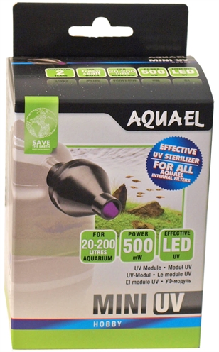 AQUAEL MINI UV LAMP UV-C 0,5 WATT AQUAEL VERLICHTING OVERIG AQUARIUM