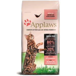 APPLAWS CAT ADULT CHICKEN / SALMON 2 KG APPLAWS DROOGVOER KAT