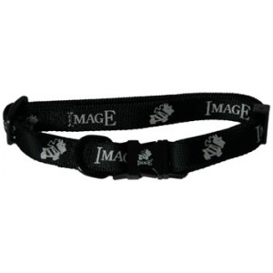 HALSBAND HOND IMAGE NYLON ZWART 16 MMX35-45 CM MARTIN SELLIER HALSBANDEN/LIJNEN NYLON HOND