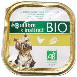 EQUILIBRE & INSTINCT PATE BIO HOND KIP 9X300 GR MARTIN SELLIER NATVOER HOND