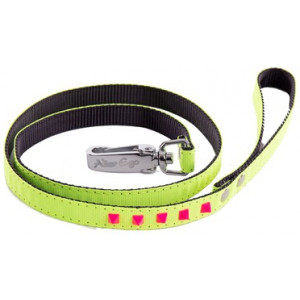 LOOPLIJN KAT FLUO NYLON GEEL 10 MMX100 CM MARTIN SELLIER HALSBANDEN/LIJNEN NYLON KAT