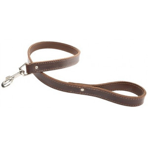 HONDENRIEM BULLDOG LEER DUBBEL BRUIN 20 MMX100 CM MARTIN SELLIER HALSBANDEN/LIJNEN LEER HOND