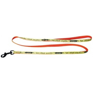 LOOPLIJN KAT OUILLE NYLON GEEL 10 MMX100 CM MARTIN SELLIER HALSBANDEN/LIJNEN NYLON KAT