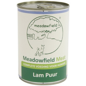 MEADOWFIELD MEAT BLIK LAM PUUR 400 GR MEADOWFIELD NATVOER HOND