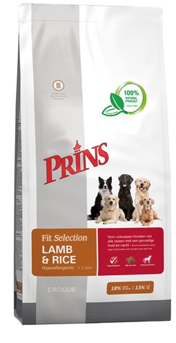PRINS FIT SELECTION LAMB & RICE 15 KG PRINS DROOGVOER HOND