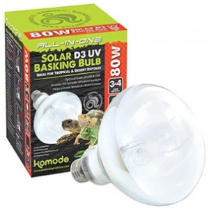 KOMODO SOLAR D3 UV BASKING LAMP 80 WATT KOMODO VERLICHTING/UVB-LAMPEN TERRARIUM