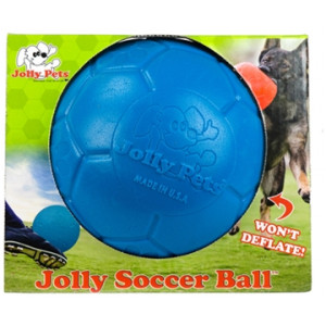 JOLLY SOCCER BALL BLAUW 20 CM JOLLY SPEELGOED HOND