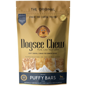 DOGSEE CHEW PUFFY BARS 70 GR DOGSEE CHEW SNACKS KAUW HOND
