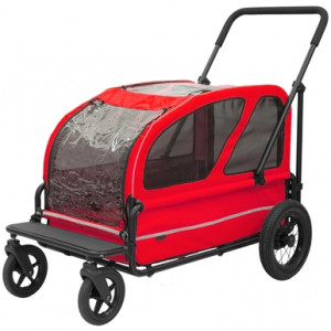 AIRBUGGY HONDENBUGGY CARRIAGE BERRY ROOD 127X70X100 CM AIRBUGGY VERVOERSBOX HOND