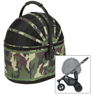 AIRBUGGY HONDENBUGGY COT S PLUS MET REM CAMOUFLAGE 96X53,5X99 CM AIRBUGGY VERVOERSBOX HOND