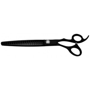 OPTIMUM PROFESSIONAL EFFILEERSCHAAR ENKEL ZWART 20 TANDEN 19 CM OPTIMUM SCHAREN TRIMSALON