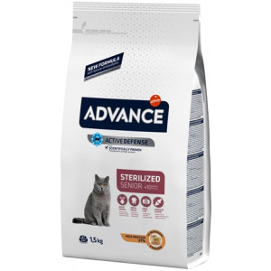 ADVANCE CAT STERILIZED SENSITIVE SENIOR 10+ 1,5 KG ADVANCE DROOGVOER KAT