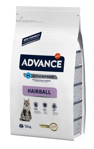 ADVANCE CAT HAIRBALL TURKEY / RICE 1,5 KG ADVANCE DROOGVOER KAT