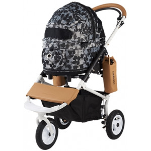 AIRBUGGY HONDENBUGGY DOME2 SM MET REM FLOWER CAMO 53X31X52 CM / 96X53,5X99 CM AIRBUGGY VERVOERSBOX HOND
