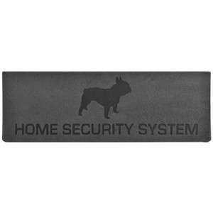 DEURMAT RELIEF HOME SECURITY SYSTEM ANTRACIET 74,5X26X0,8 CM MERKLOOS CADEAU ARTIKELEN HOND