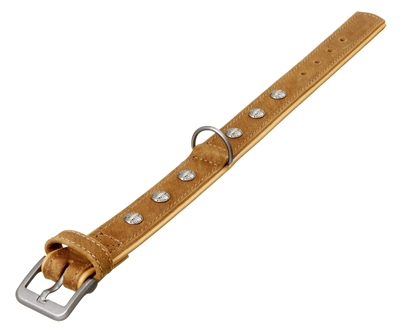 KARLIE HALSBAND BUFFALO ORIENTAL BRUIN / NATUREL 35 MMX50 CM KARLIE HALSBANDEN/LIJNEN LEER HOND