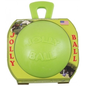 JOLLY BALL GROEN PAARD MET APPELGEUR 25 CM JOLLY SPEELGOED RUITERSPORT